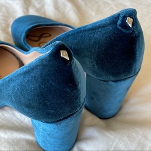 Teal Velvet Sam Edelmans